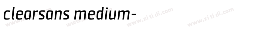 clearsans medium字体转换